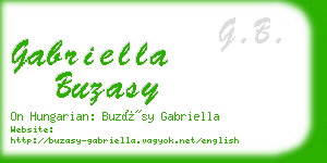 gabriella buzasy business card